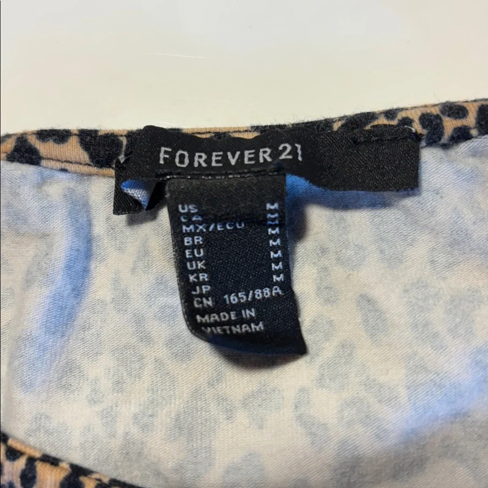 Forever 21 Leopard Print Tank Top Sz M - Picture 4 of 4